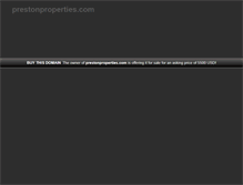 Tablet Screenshot of prestonproperties.com